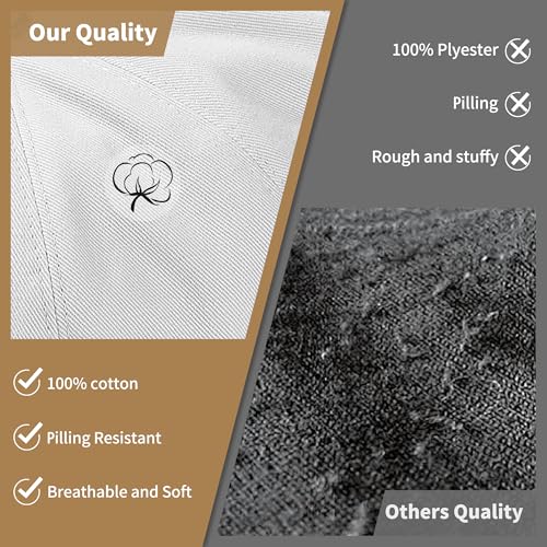 KUJUHA Newsboy Cap for Men Flat Cap 100% Cotton Irish Gatsby Ivy Golf Cabbie Hat Driving Hat - color: White, size: Large