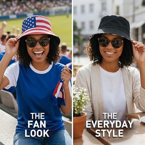 Reversible National Flag Bucket Hat Packable Sun Hat for Men Women Soccer Fan Fisherman Hat for Outdoor Travel Beach - color: Mexico Flag