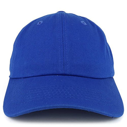 Trendy Apparel Shop Plain Unstructured Relaxed Style Dad Hat - color: Royal
