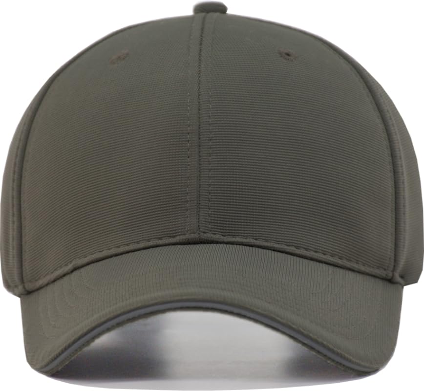 TSSGBL Men's Plain Baseball Hat - OSFM & XXL Big Head Fit，Adjustable Structured Ball Cap with Reflective Sandwich Brim - color: Charcoal, size: Medium-Large