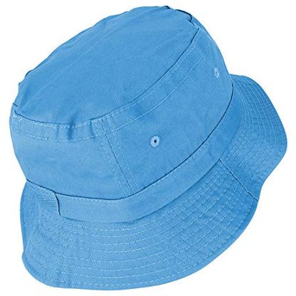 Armycrew Pigment Dyed Washed 100% Cotton Unisex Bucket Hat - color: Periwinkle