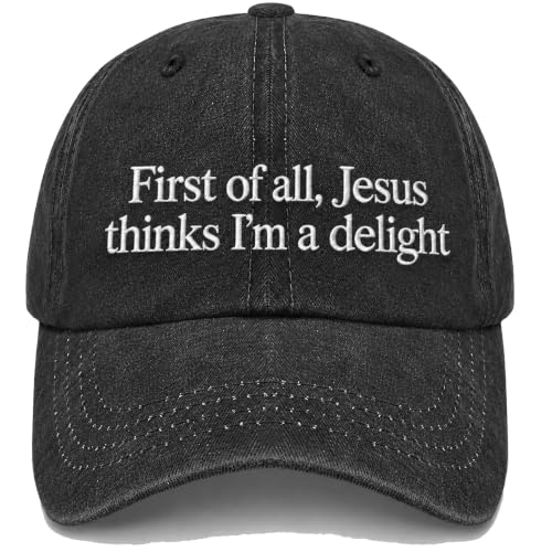 Man of God Husband Dad Embroidered Hat Camping Caps for Women - color: Faiths Can Move Mountains 13