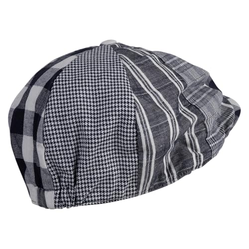 e4Hats.com Big Size 8 Panel Spring Patchwork Newsboy Hat - size: 3X-Large