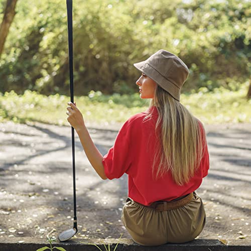 PFFY 2 Packs Bucket Hat for Women Men Cotton Hats Sun Beach Fishing Cap - color: 2 Packs Black