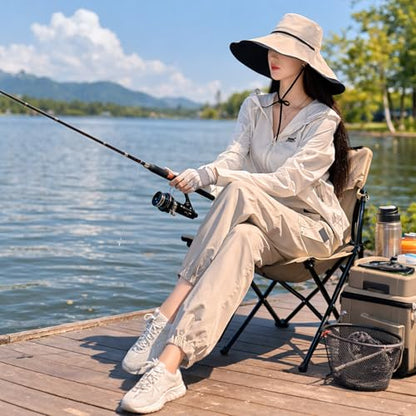 Wide Brim Sun Hat for Women Reversible Beach Hats Metal Wired Edge Gardening Hats, UPF 50+ Bucket Summer Hat - color: Black Beige