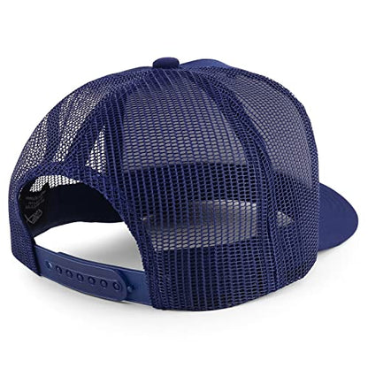 Trendy Apparel Shop KansasCity Est.1960 Embroidered 5 Panel Snapback Trucker Cap - color: Navy