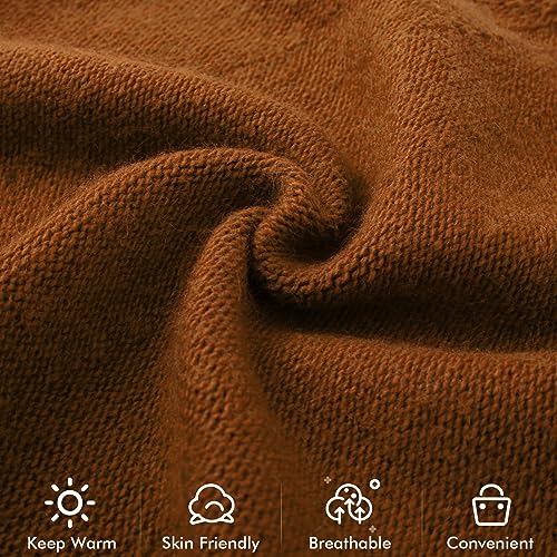 Knit Slouchy Beanie Hats for Women Cashmere Ski Cap Knitted Wool Soft Warm Winter Hat - color: A19-coffee