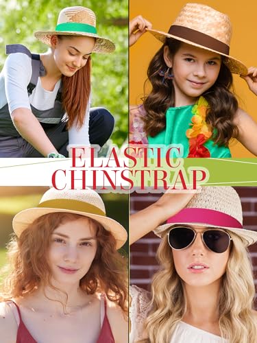 Liitrsh 15 Pcs Stretchable Hat Bands Ribbon for Panama Hats - color: Warm Colors