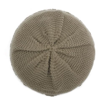 ZLYC Crochet Slouchy Beanie for Women Soft Lightweight Skull Cap - color: Solid Khaki