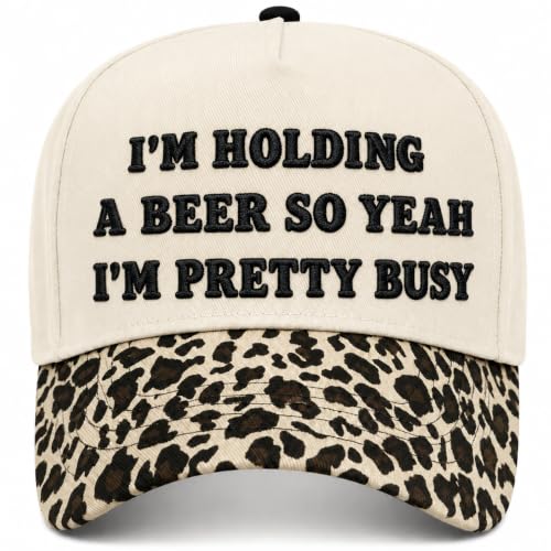 Embroidered Trucker hat for Women Men Baseball Hat Adjustable Unisex Cotton for Soccer Supporters - color: C-leopard Print