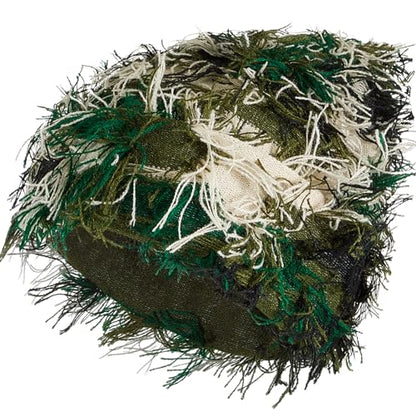 Chuarry Distressed Knitted Beanie Fuzzy Winter Hat - color: Assorted Army Green