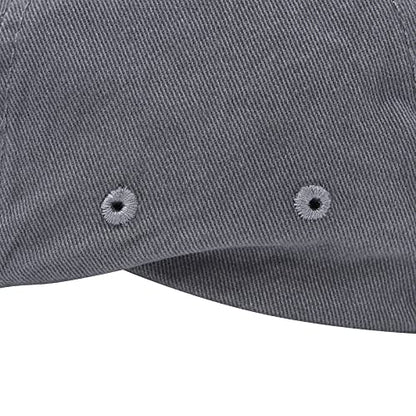 VOBOOM Cotton Washing Flat Cap Cabbie Hat Gatsby Ivy Irish Hunting Newsboy - color: Dark Grey