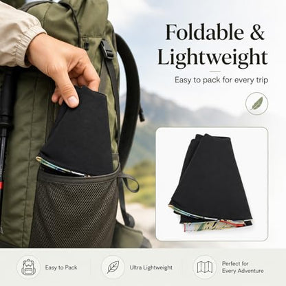 HUAMULAN Wide Brim Women Summer Sun Floppy Hat Reversible Beach Bucket Hat - color: Bg8240-black