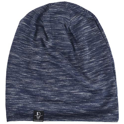 VECRY Men Slouch Hollow Beanie Thin Summer Cap Skullcap - color: Multi Navy1