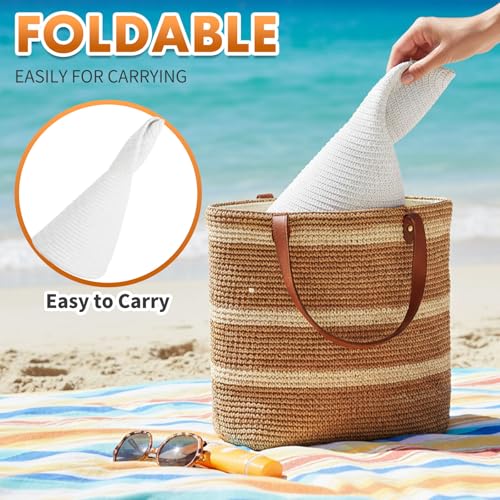 Barelove Sun Straw Hat Wide Brim Shape Hat with UPF 80+, Packable Foldable Floppy Summer Beach Hat for Women Men - color: White