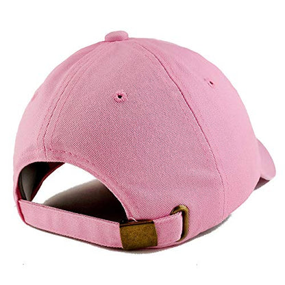 Trendy Apparel Shop World's Best Dad 단색 조절 가능한 비정형 아빠 모자 - color: Pink