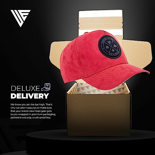 Urban Effort Trucker Hat for Men & Women, Mesh Back Baseball Cap, 5 Panel - color: Red, style: Classic Snapback