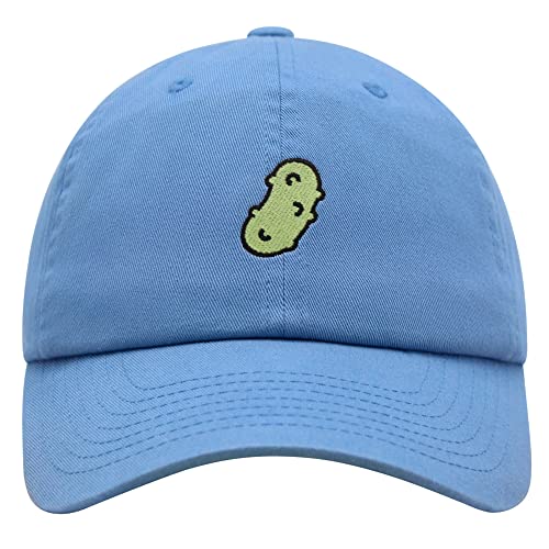 JPAK Pickle Premium Dad Hat Embroidered Cotton Baseball Cap Dill Juice - color: Light Blue