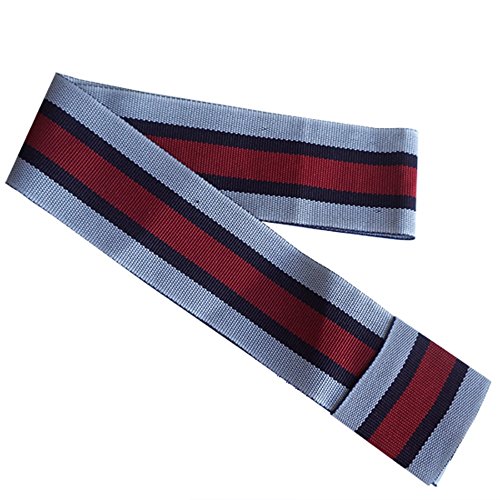 Gamboa Adjustable Hat Bands for Men and Women Fedora and Cowboy Hat Ribbon Band Hatbands Accessories - color: Blue & Red, size: Small