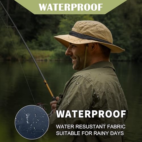 TOP-EX Oversized Waterproof Mesh Sun Hat for Big Heads with Wide Brim - color: Grey-2.7"brim, size: X-Large-XX-Large