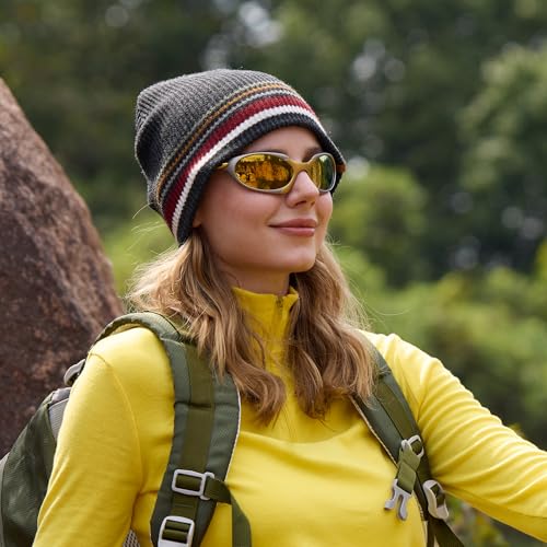 OUTDOOR SHAPING Unisex Knit Beanie Hat - Warm Durable Soft Skull Cap for Men & Women - color: Combo a