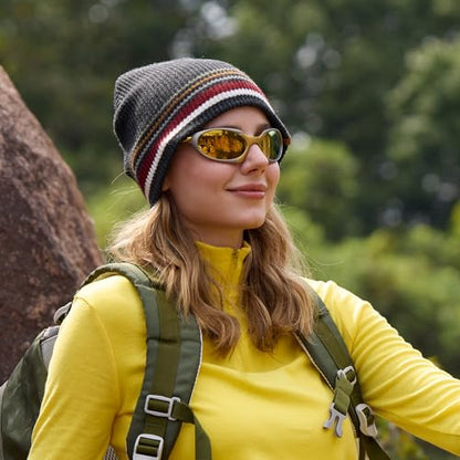 OUTDOOR SHAPING Unisex Knit Beanie Hat - Warm Durable Soft Skull Cap for Men & Women - color: Combo a