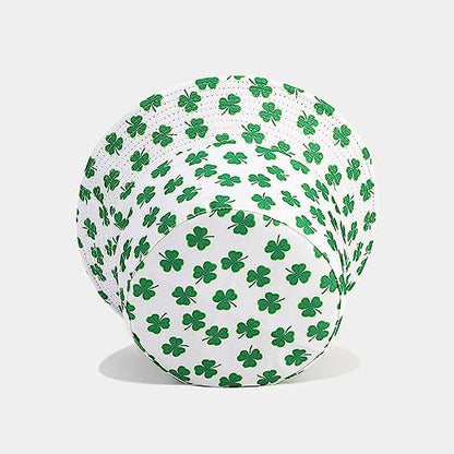 Unisex Print Double-Side-Wear Reversible Bucket Hat - color: Clover