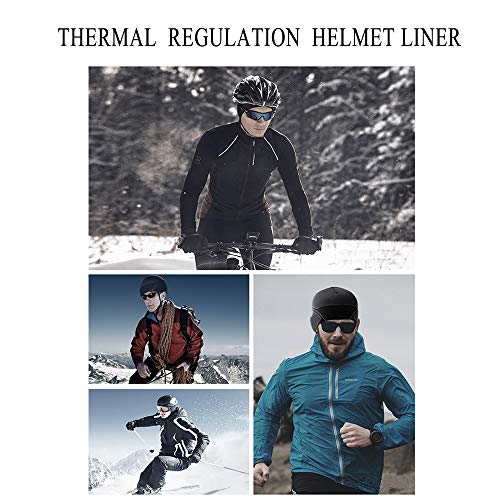 3 Pack Cooling Skull Cap Helmet Liner Sweat Wicking Breathable Hat for Men - color: Black,royal Blue,grey