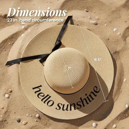 Women's Floppy Sun Hat Wide Brim Beach Vacation Fashion Hat