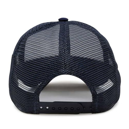 DALIX Two Tone Trucker Hat Summer Mesh Cap with Adjustable Snapback Strap - color: Navy Blue, size: One Size