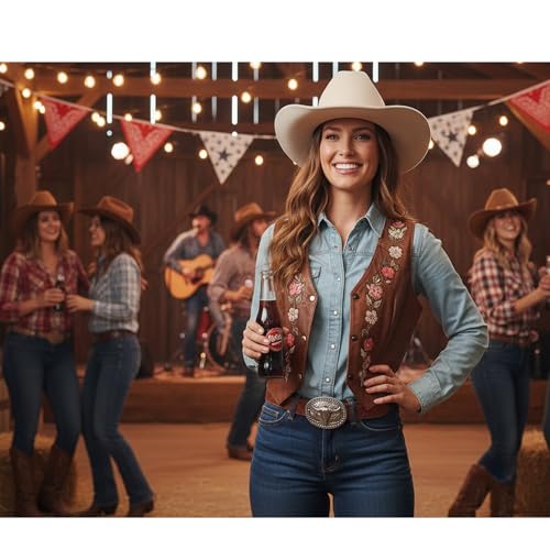 Western Cowboy Hat Wide Brim Outdoor Fedora Hat - color: Z-beige