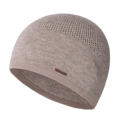 Wmcaps 33% Wool Blend Beanie for Men & Women, Warm Breathable Skull Cap - color: Light Brown