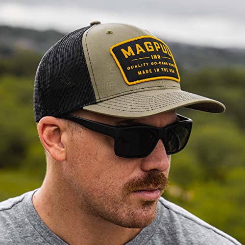 Magpul Trucker Hat Snap Back Baseball Cap, One Size Fits Most - color: Go Bang Olive
