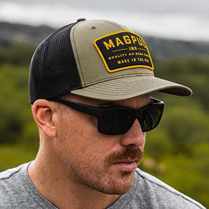 Magpul Trucker Hat Snap Back Baseball Cap, One Size Fits Most - color: Go Bang Olive