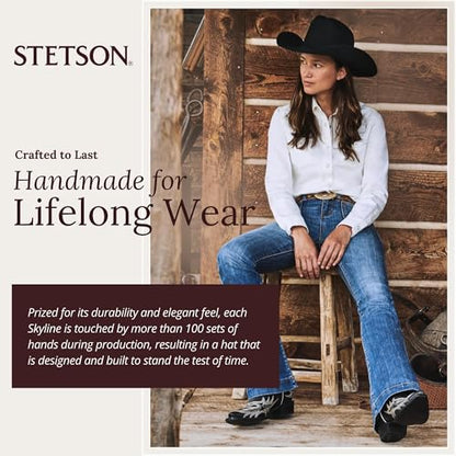 Stetson 7540 Skyline 6X Fur Cowboy Hat - color: Black, size: 6 1/2