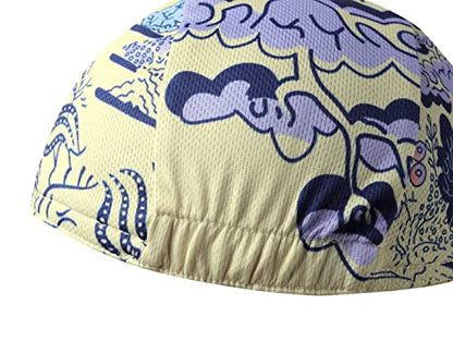 Funny Cycling Cap - Polyester Cycling Hat-Under Helmet - Cycling Helmet Liner Breathable&Sweat Uptake - color: B21