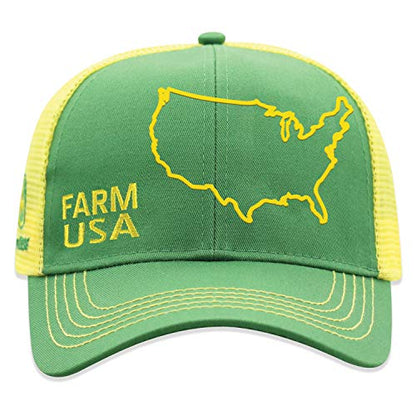 John Deere Farm State Pride Contrast Mesh Back Core Baseball Cap - color: Farm Usa