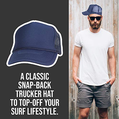 2 Packs Baseball Caps Blank Trucker Hats Summer Mesh Cap (2 FOR Price of 1) - color: Navy