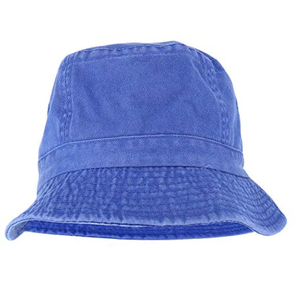 Armycrew Pigment Dyed Washed 100% Cotton Unisex Bucket Hat - color: Indigo