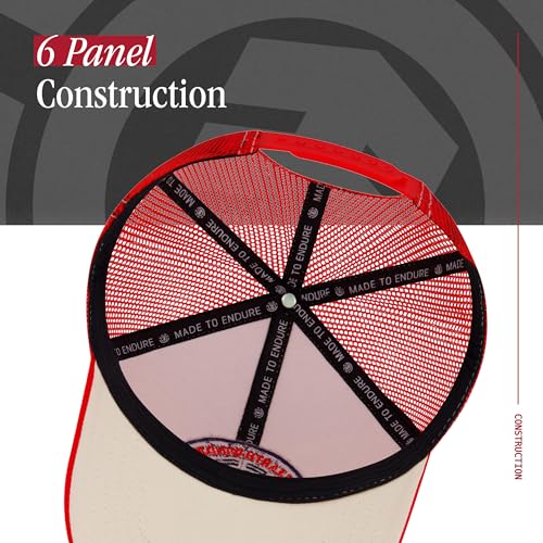Element Unisex Adult Trucker Hat, Adult Baseball Cap with Curved Brim - color: Red