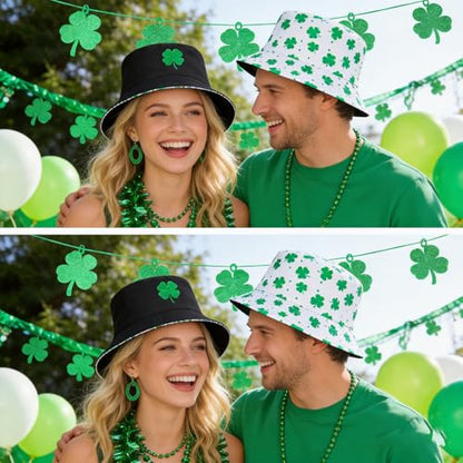 Bucket Hat Funny Duck Fisherman Hat Travel Beach Sun Hat Outdoor Cap for Men Women Adults - color: Embroidery St Patricks Day