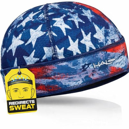 Halo Headband Skull Cap - The Ultimate Sweat Diverting, Absorbent, Lightweight, High Performance Skull Cap - color: Star Gazer