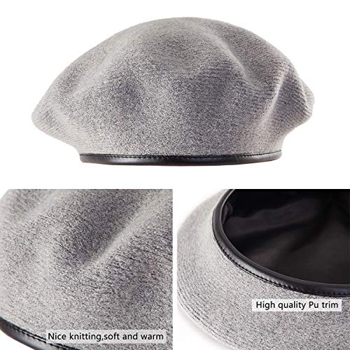 LADYBRO British Military Berets for Men - Women Winter Warm Knit Cap Soft Army Style