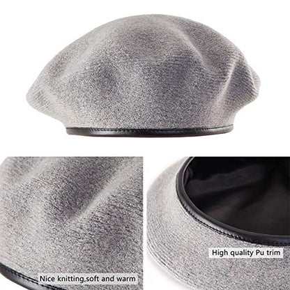 LADYBRO British Military Berets for Men - Women Winter Warm Knit Cap Soft Army Style