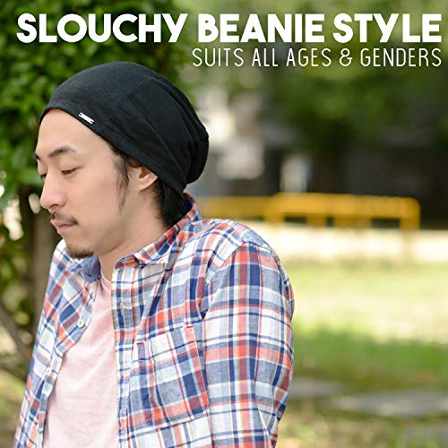 CHARM Mens Summer Linen Beanie - color: Black