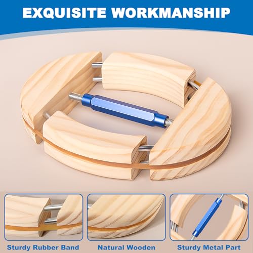 Hat Stretcher 4 Way, Hat Stretcher for Fitted Hats Size 6 7/8 to 8 1/2 - color: 4way Blue