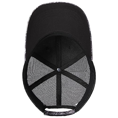 BASSDASH Altimate Fishing Hat Mesh Back for Men Women Adjustable Baseball Trucker Cap - color: Shadow