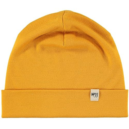 100% Merino Wool Cuff Beanie - Warm Winter Hat - Novelty Beanie - Toque - color: Gold