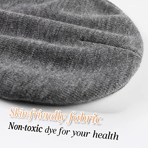 FURTALK Beanie Hat for Men Women Winter Hats for Women Men Soft Warm Unisex Cuffed Beanie Knitted Skull Cap - color: Ac-dark Mixed Black