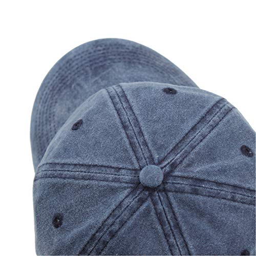 HH HOFNEN Baseball Cap Washed Cotton Unstructured Vintage Hat for Men Women - color: #2 Black+burgundy+navy